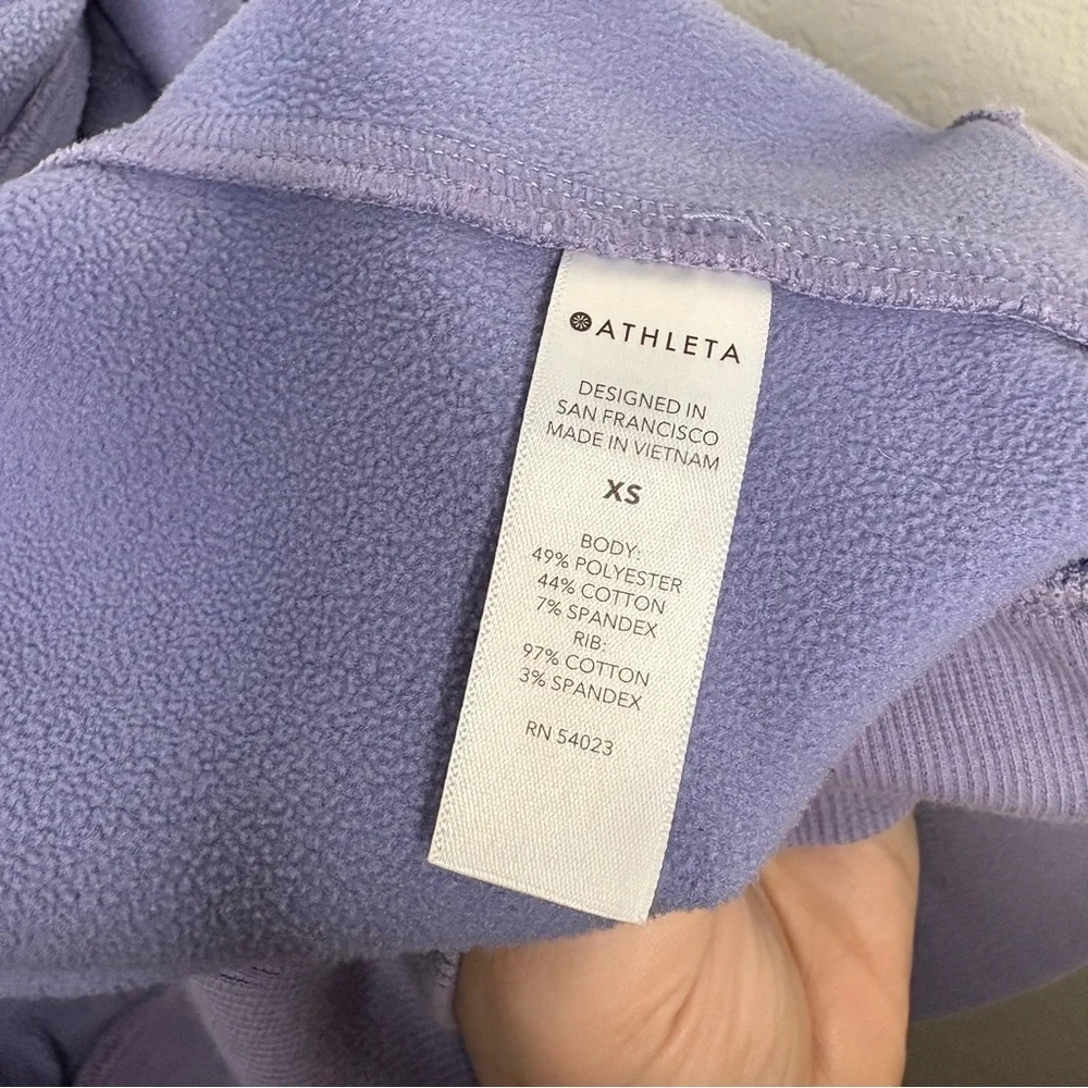 Athleta Lavender Zip-Up Hoodie size XS - Picture 10 of 11